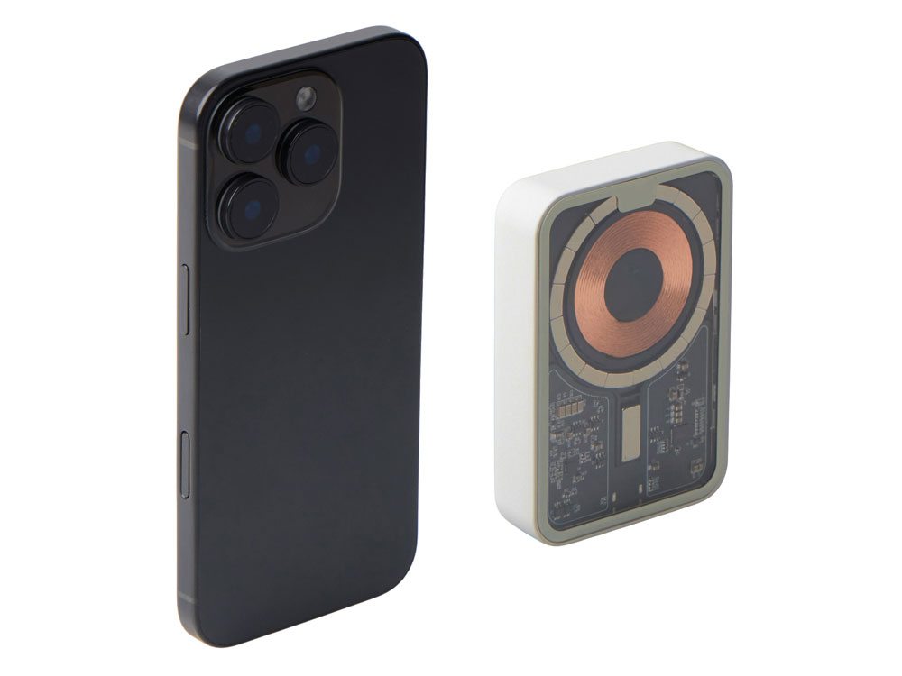 Беспроводной магнитный внешний аккумулятор с QC\PD MagnifIQ, 10000 мАч, 15 Вт