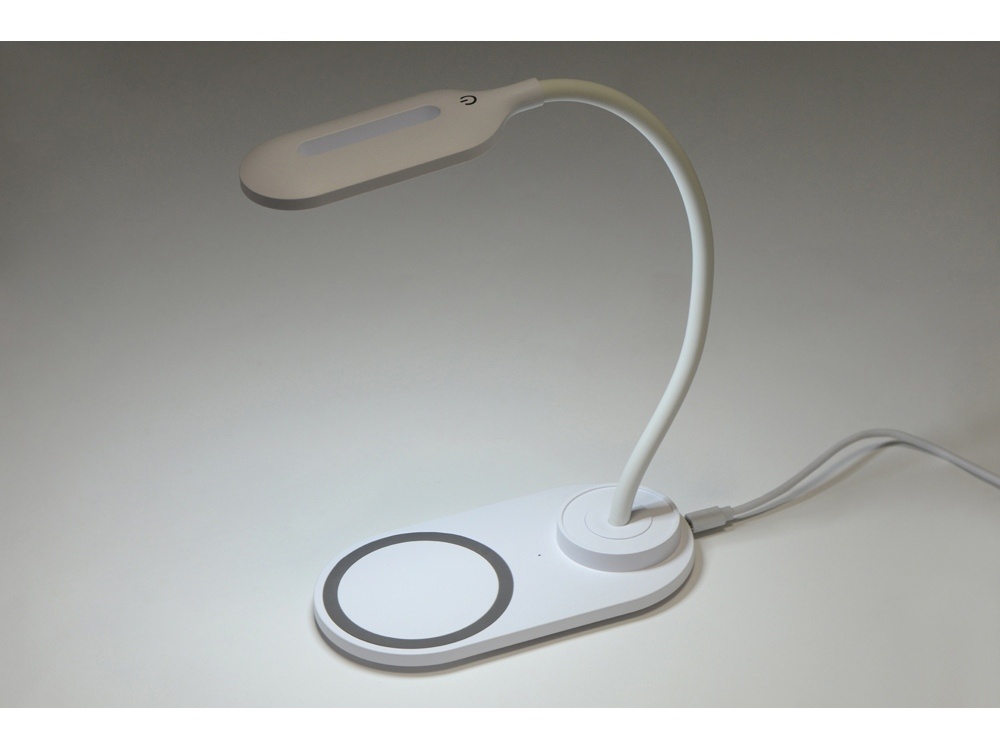 Настольный светильник с беспроводной зарядкой Flamp