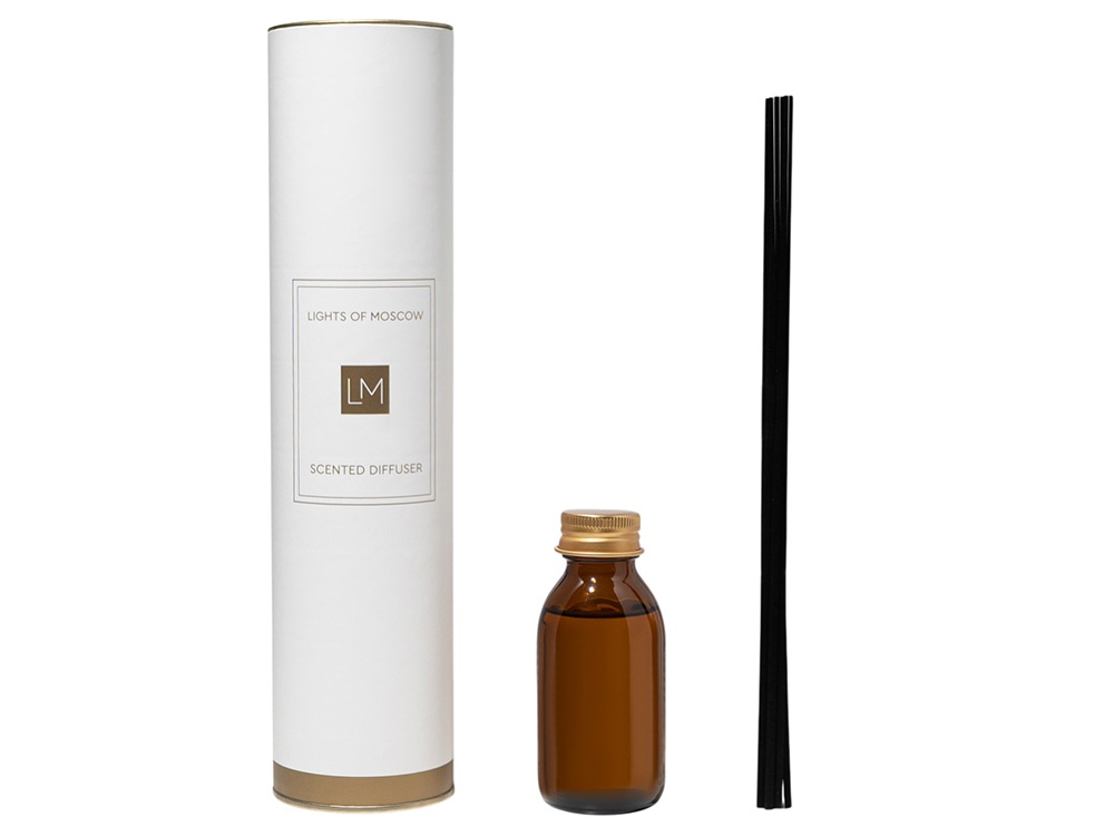 Ароматический диффузор с палочками, флер: личи и пион, мох, 100 мл