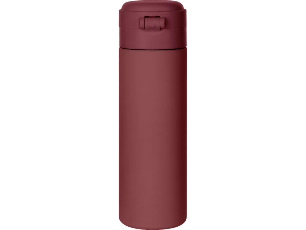 Вакуумная термокружка c кнопкой Guard, soft-touch, 400 мл, тубус