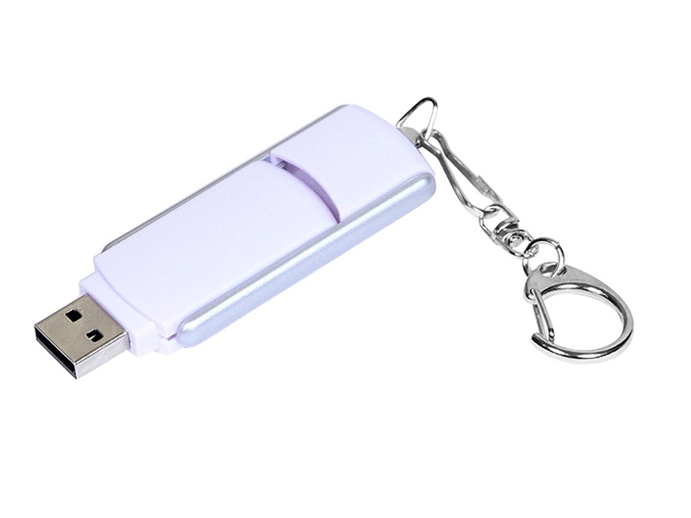 Промо флеш-накопитель USB 2.0 на 8 Гб с выдвижным корпусом прямоугольной формы