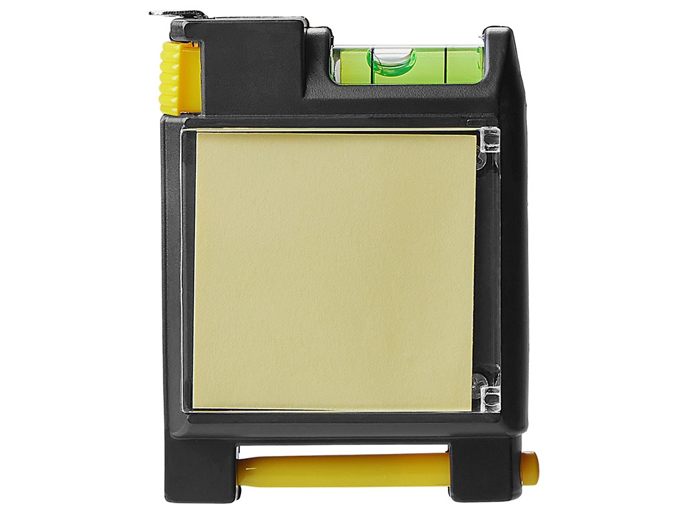 Рулетка на 2 м с уровнем и блоком для записей Nerd