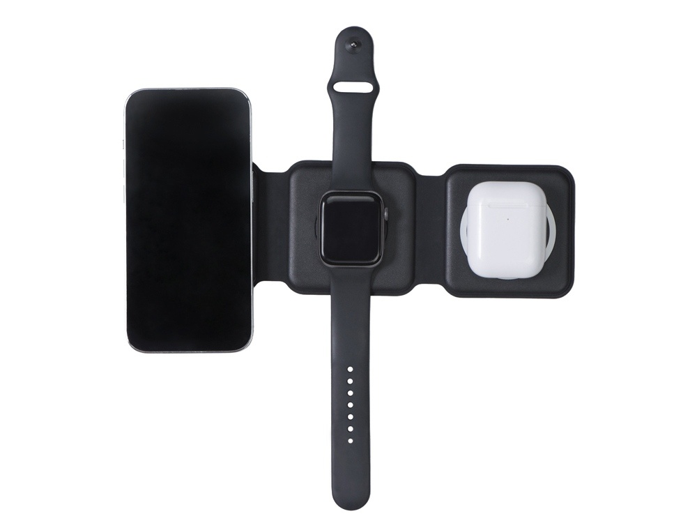 Беспроводное зарядное устройство 3-в-1 Road, 15 Вт