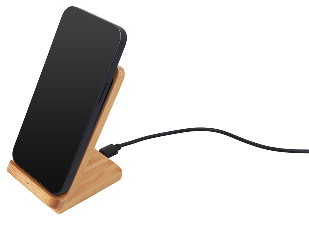 Беспроводное зарядное устройство 2-в-1 с подсветкой лого Reedia S4, 15 Вт