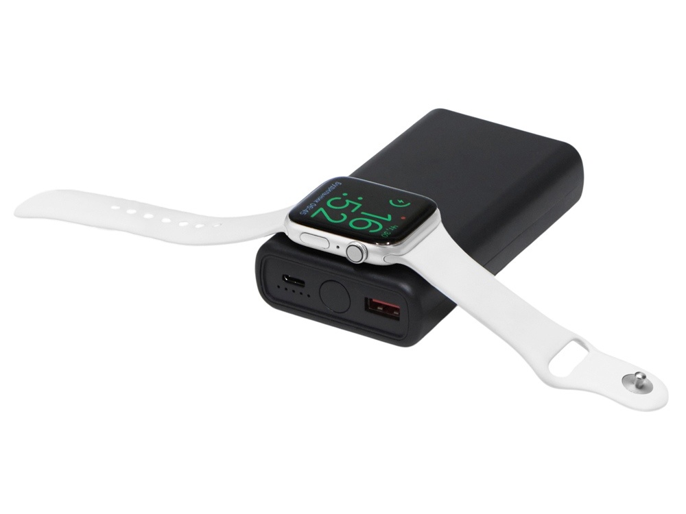 Внешний беспроводной аккумулятор 2-в-1 с функцией зарядки Apple Watch, QC/PD AtomIQ, 10000 мАч