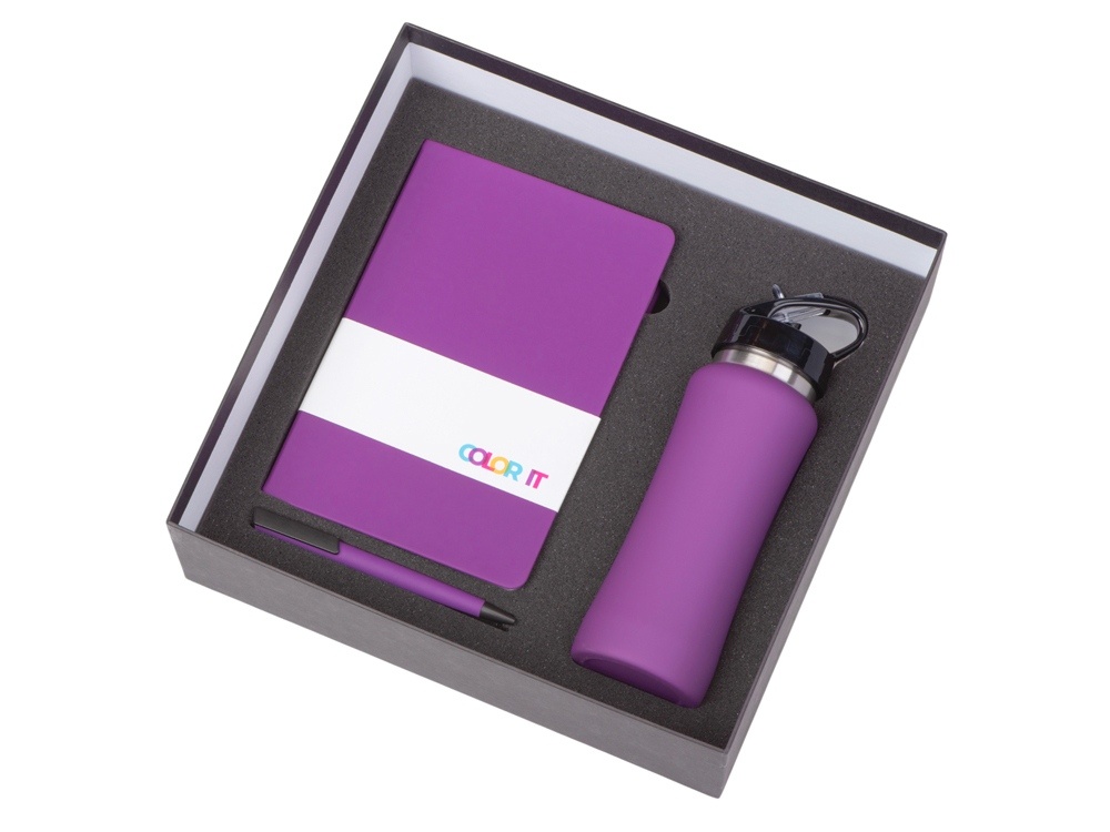 Подарочный набор c блокнотом C3, ручкой и бутылкой