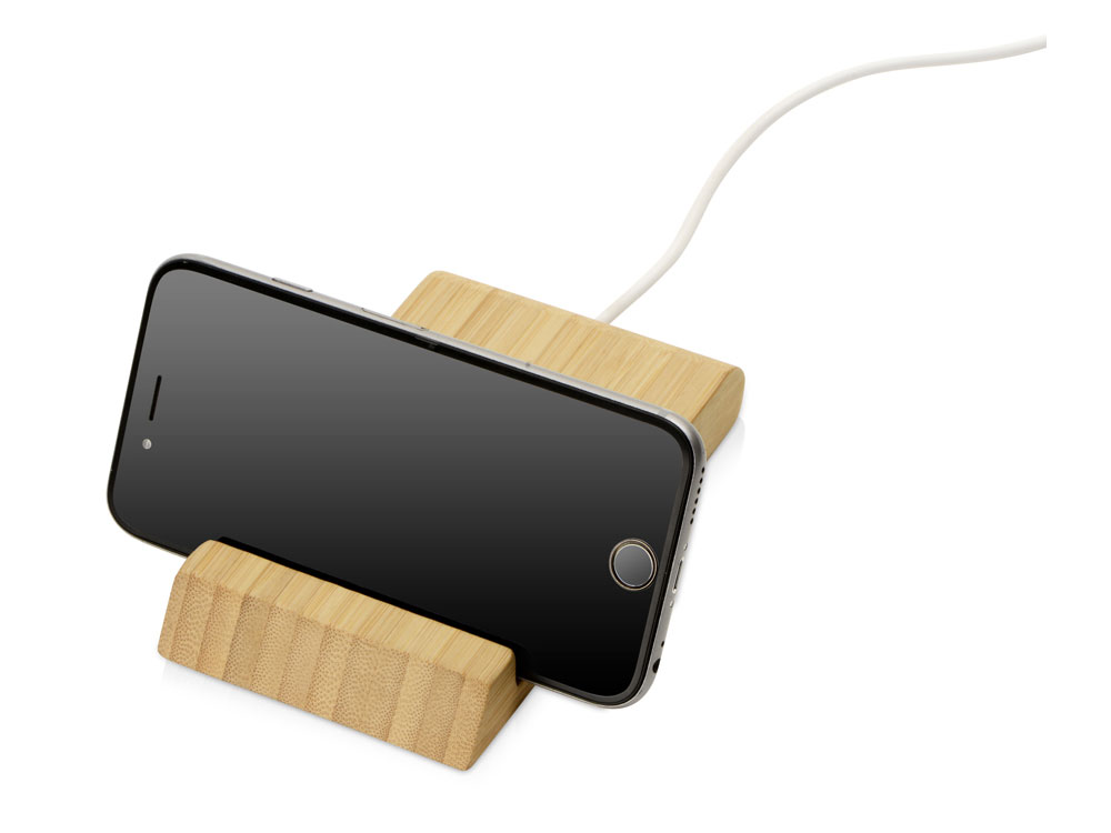 Беспроводное зарядное устройство из бамбука Jetty, 10 Вт