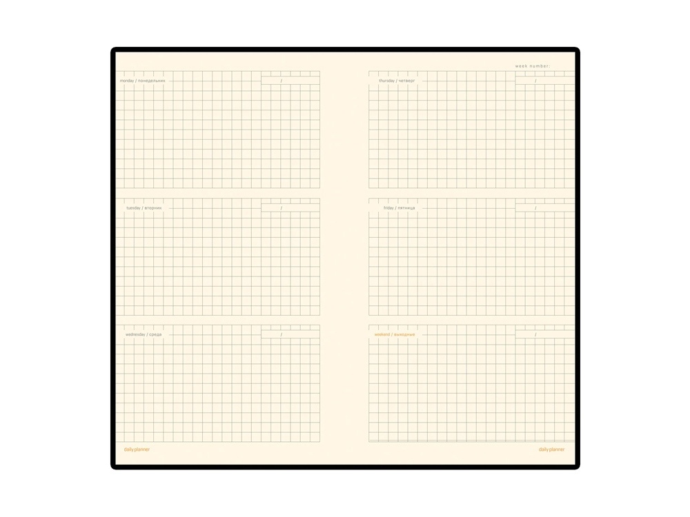 Еженедельник недатированный А6 Metropol