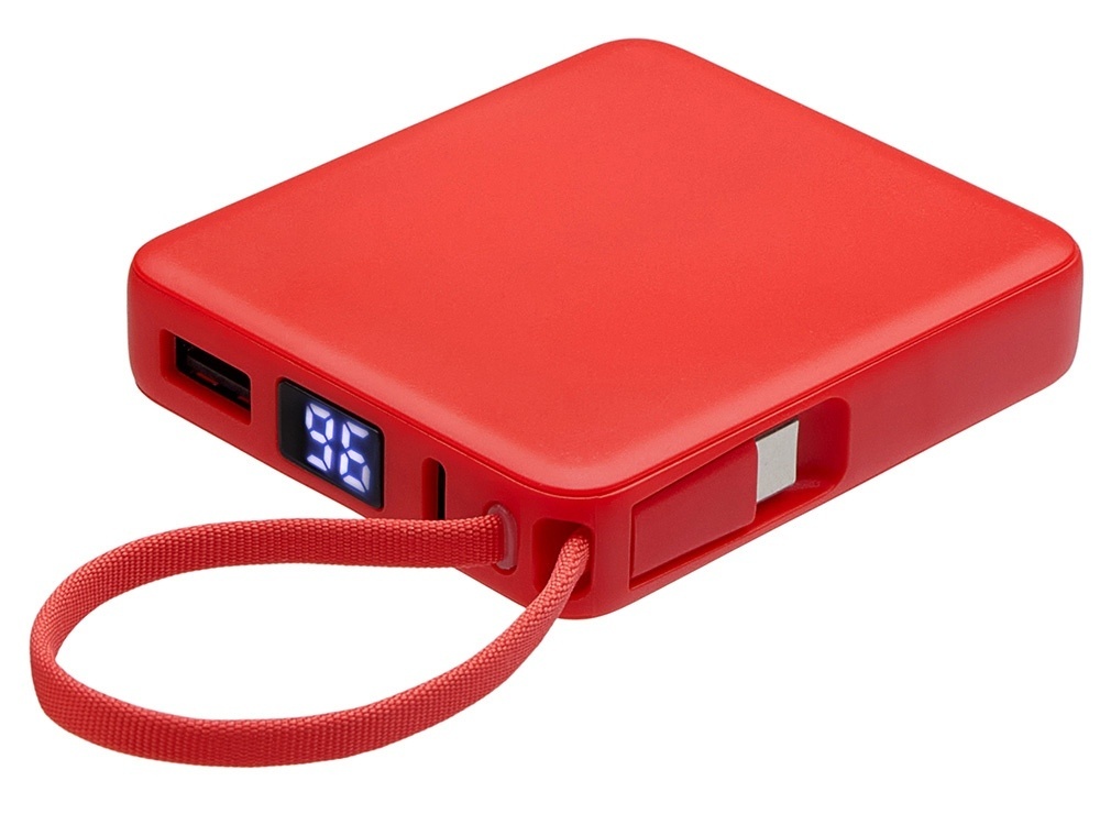 Внешний аккумулятор со встроенным кабелем USB-C Дэнси, 5000 мАч