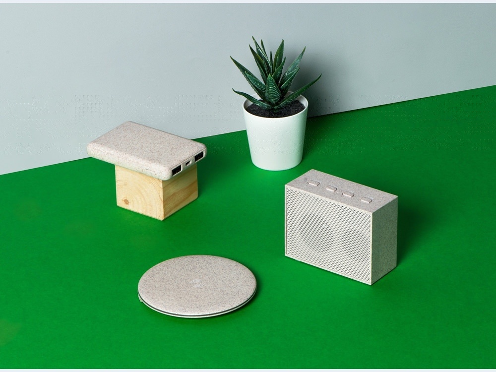 Портативная колонка Wheatty из пшеничной соломы