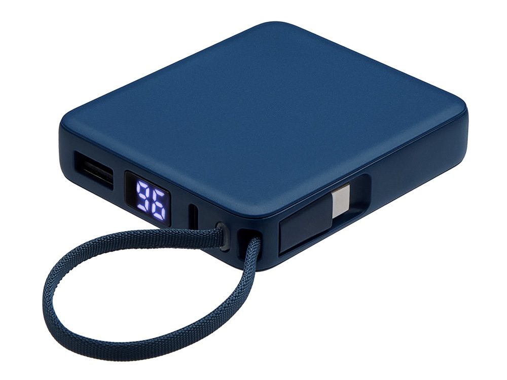 Внешний аккумулятор со встроенным кабелем USB-C Дэнси, 5000 мАч