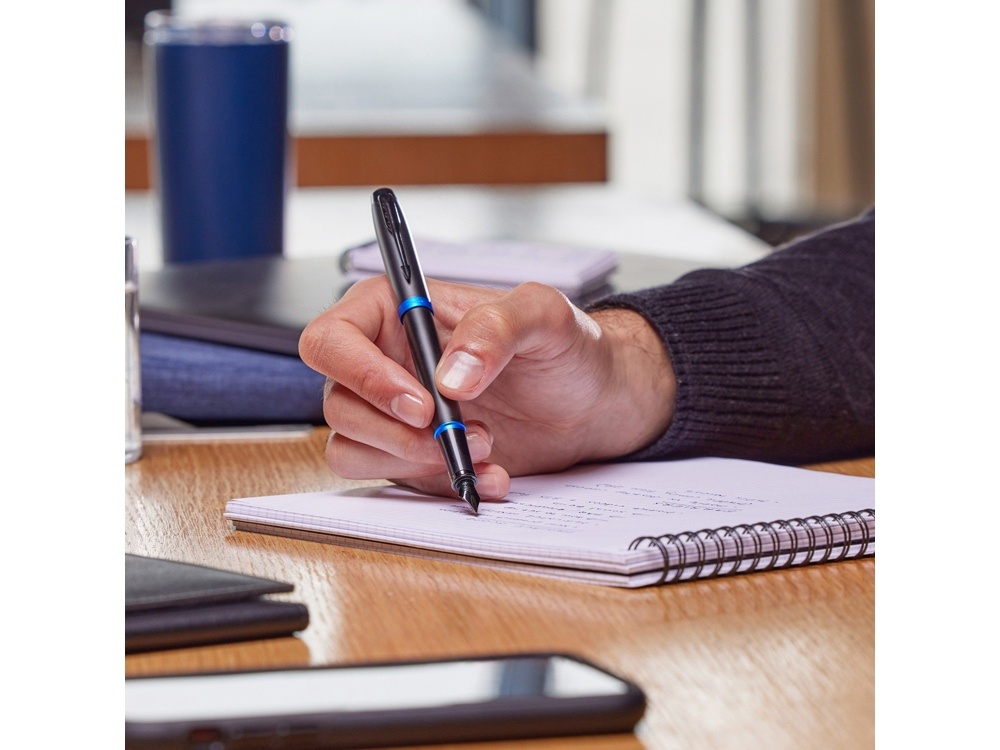 Ручка перьевая Parker IM Vibrant Rings Flame Amethyst Purple