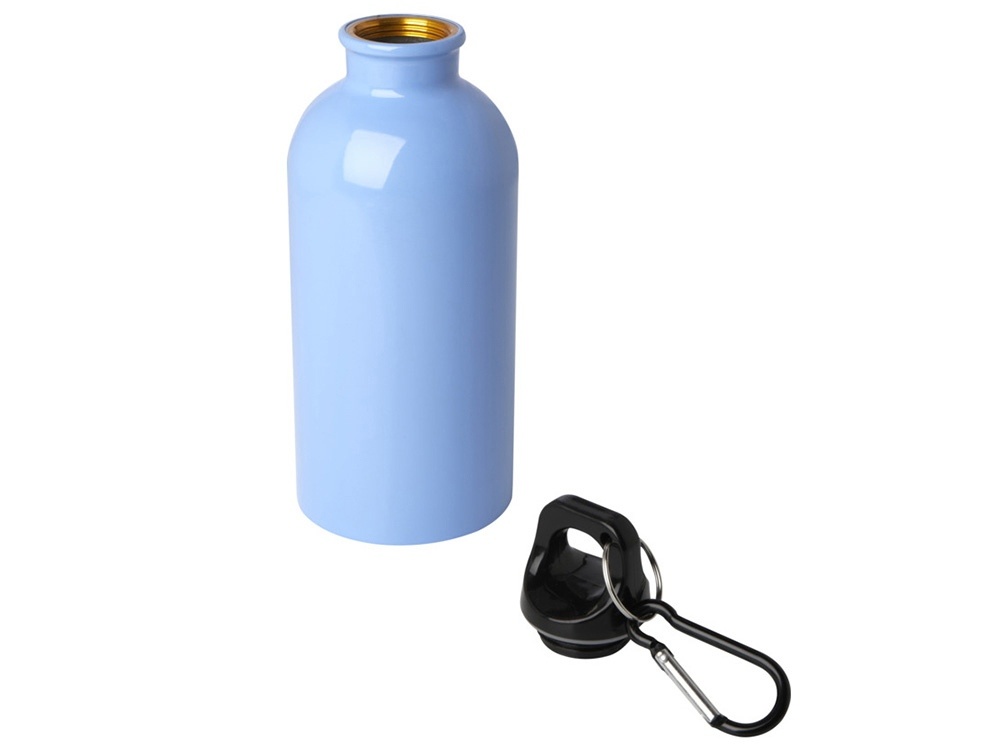 Одностенная бутылка для воды с карабином Oregon, 400 мл