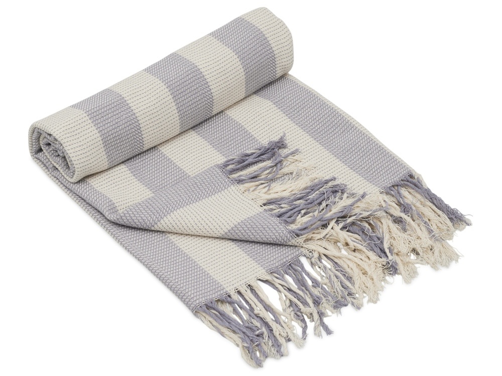 Плед Reglet из хлопка с бахромой