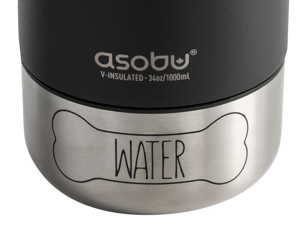 Вакуумный термос Buddy 3-в-1 со съемными мисками для питомцев, 1000 мл