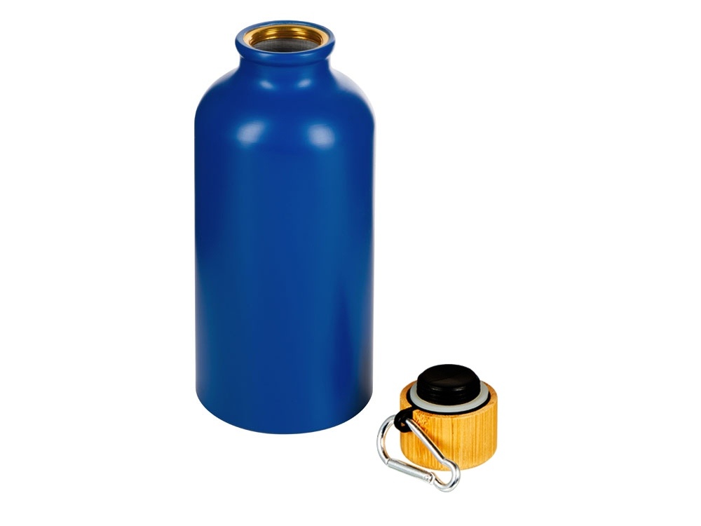 Бутылка Hip S Bamboo с карабином, 400 мл, матовая