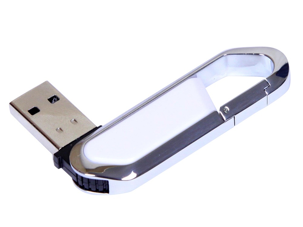 Флеш-накопитель USB 2.0 объемом 8 ГБ в форме карабина