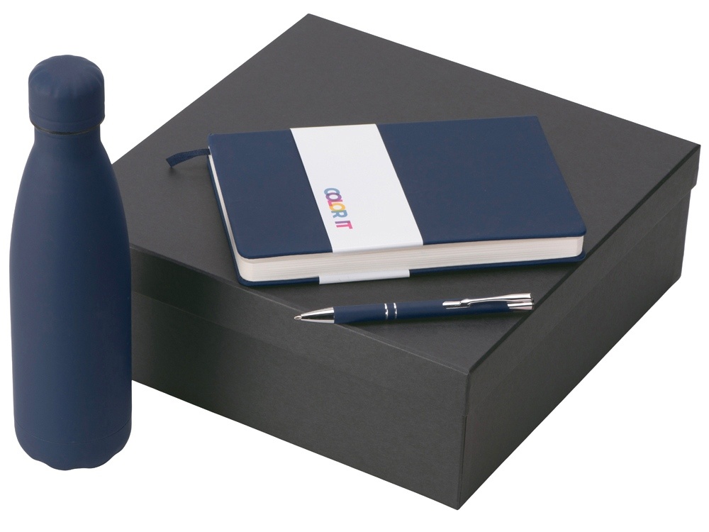 Подарочный набор Color it с блокнотом, металлической ручкой и термобутылкой