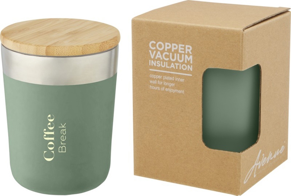 Кружка с вакуумной изоляцией и бамбуковой крышкой Lagan