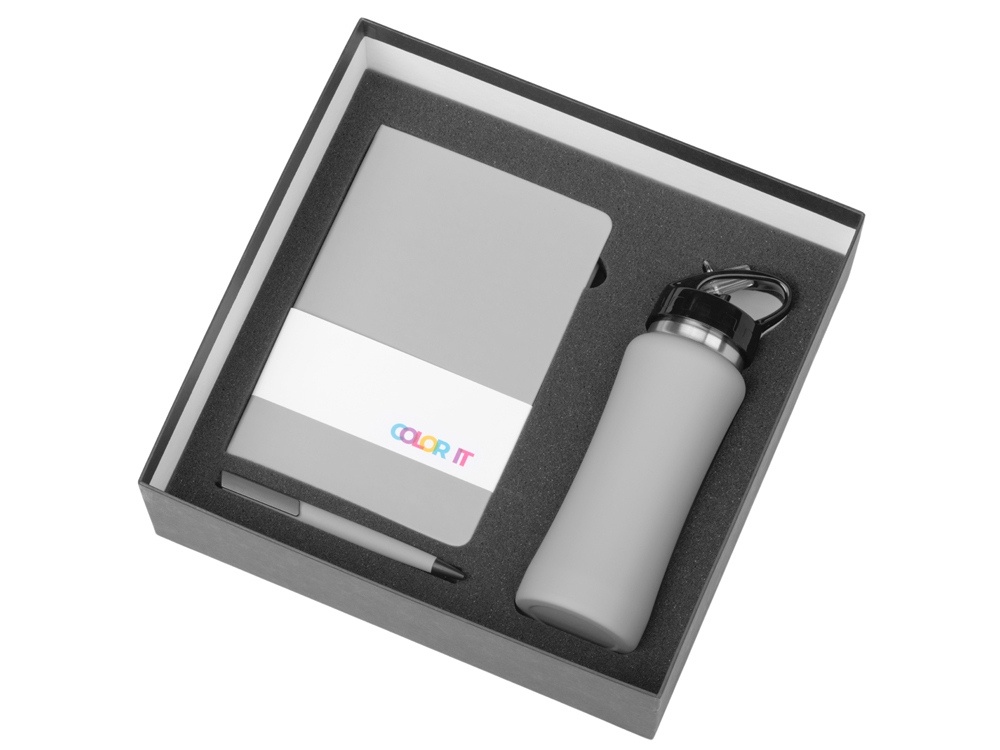 Подарочный набор c блокнотом C3, ручкой и бутылкой