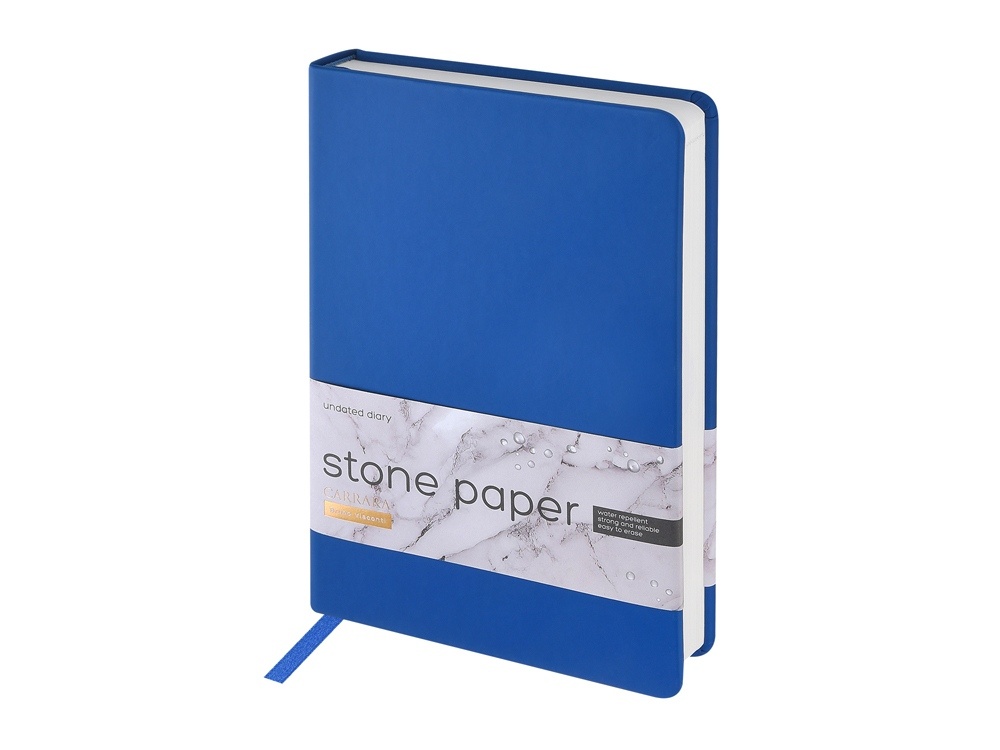 Ежедневник с каменной бумагой недатированный А5 Carrara