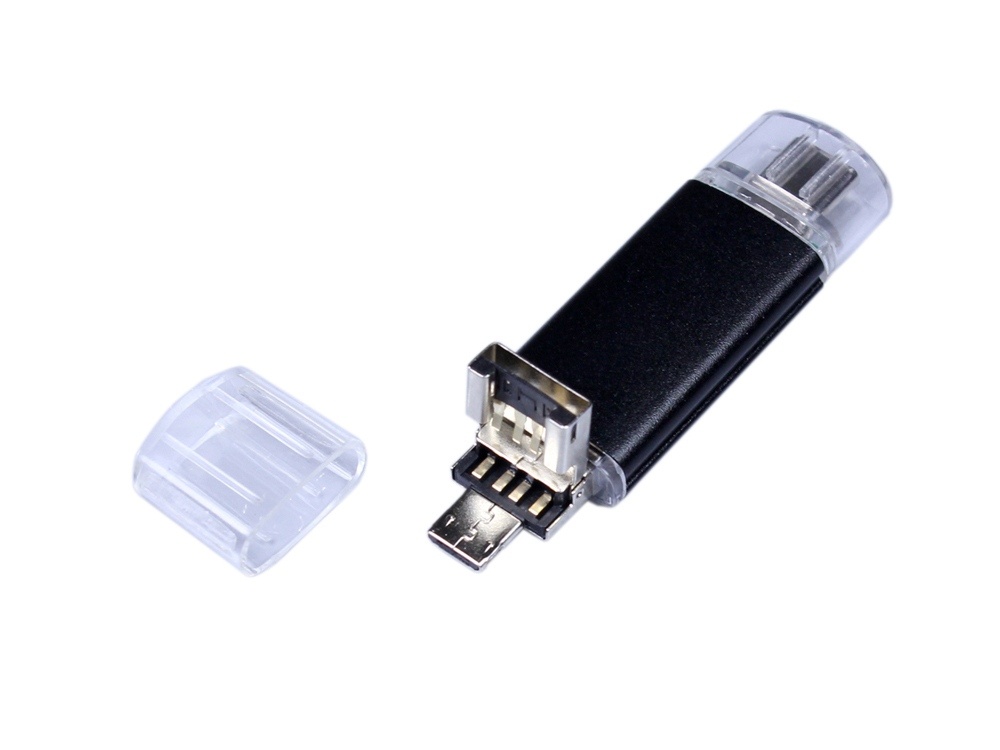 Флеш-накопитель 32 Гб с интерфейсами USB 3.0, micro USB и Type-C