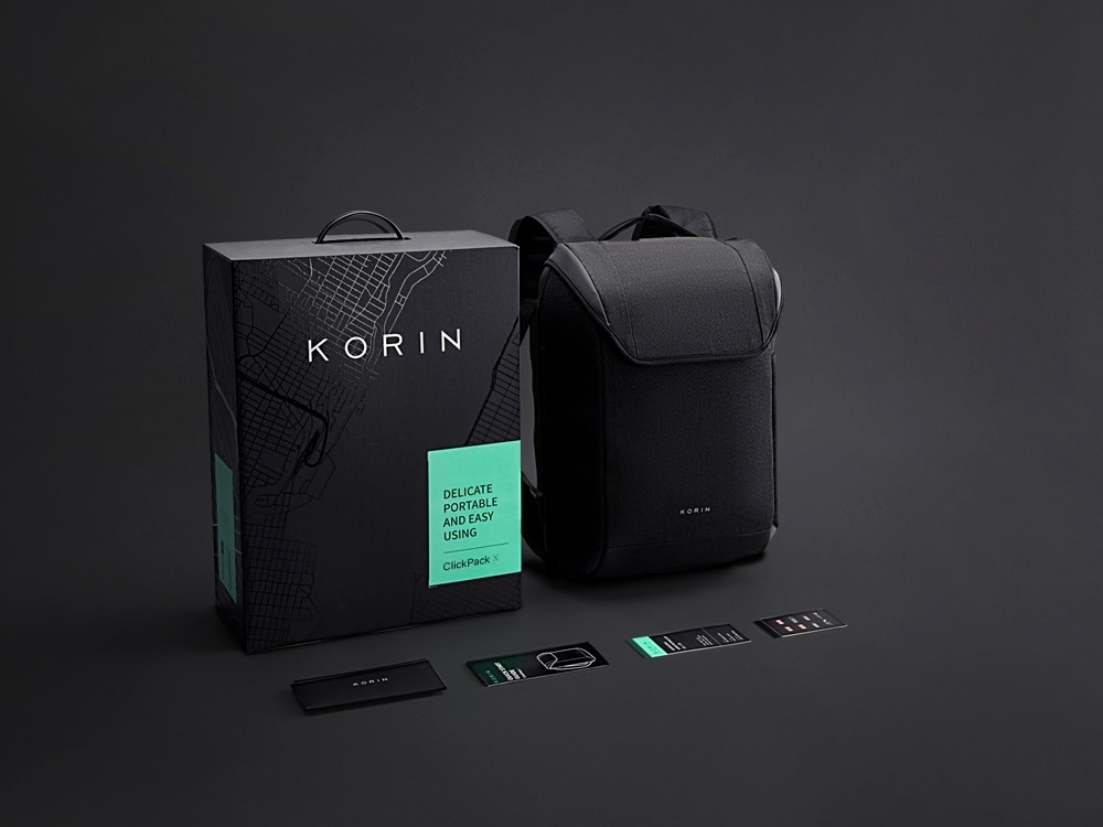 Водостойкий антикражный рюкзак Clickpack для ноутбука 15.6