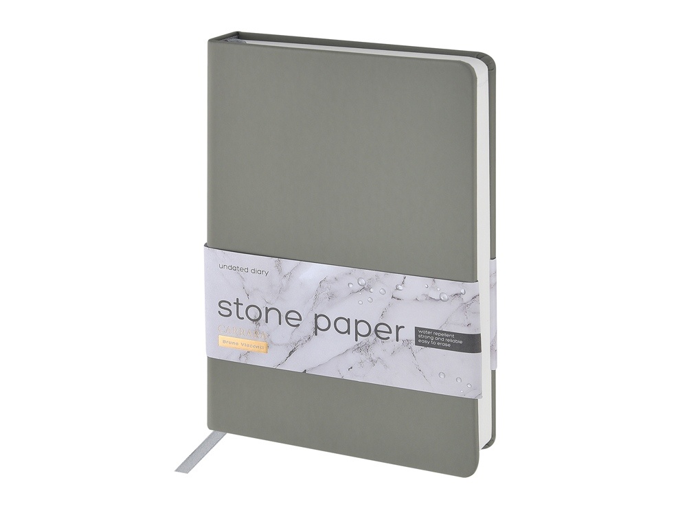Ежедневник с каменной бумагой недатированный А5 Carrara