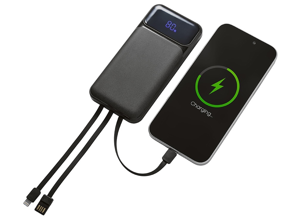 Подарочный набор Tesla с блокнотом А5, ручкой и пауэрбенком на 10 000 mAh