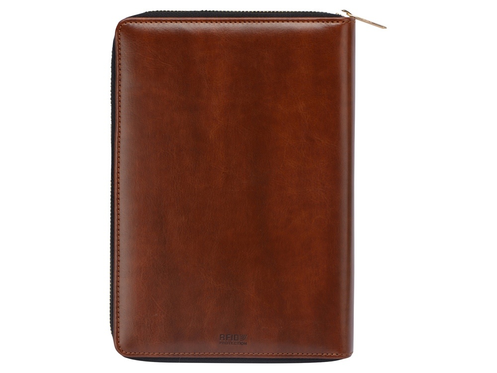 Бизнес-блокнот на молнии А5 Fabrizio с RFID защитой