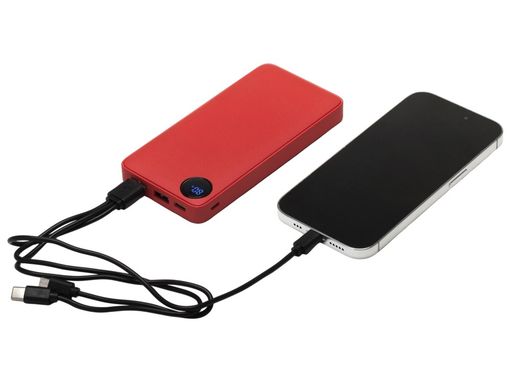 Внешний аккумулятор Mild, металлик soft-touch, 10 000 mAh