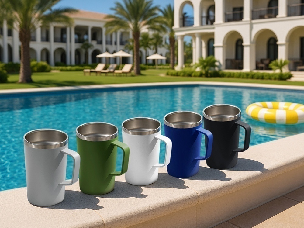 Стальная кружка с двойными стенками и порошковым покрытием Tibet