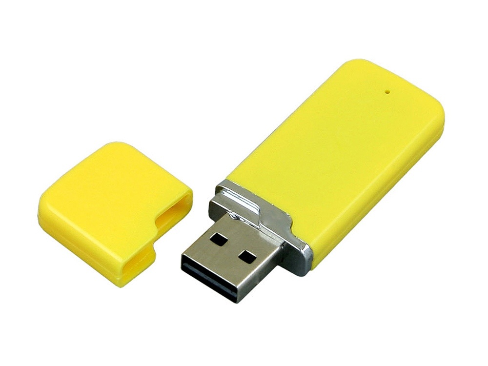 Флеш-накопитель USB 2.0 объемом 8 ГБ с уникальным колпачком